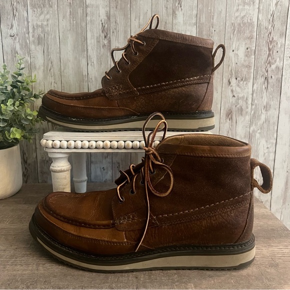 Ariat Foothill Lookout Men’s Brown Leather Lace Up Boots 10EE Wide main image 9